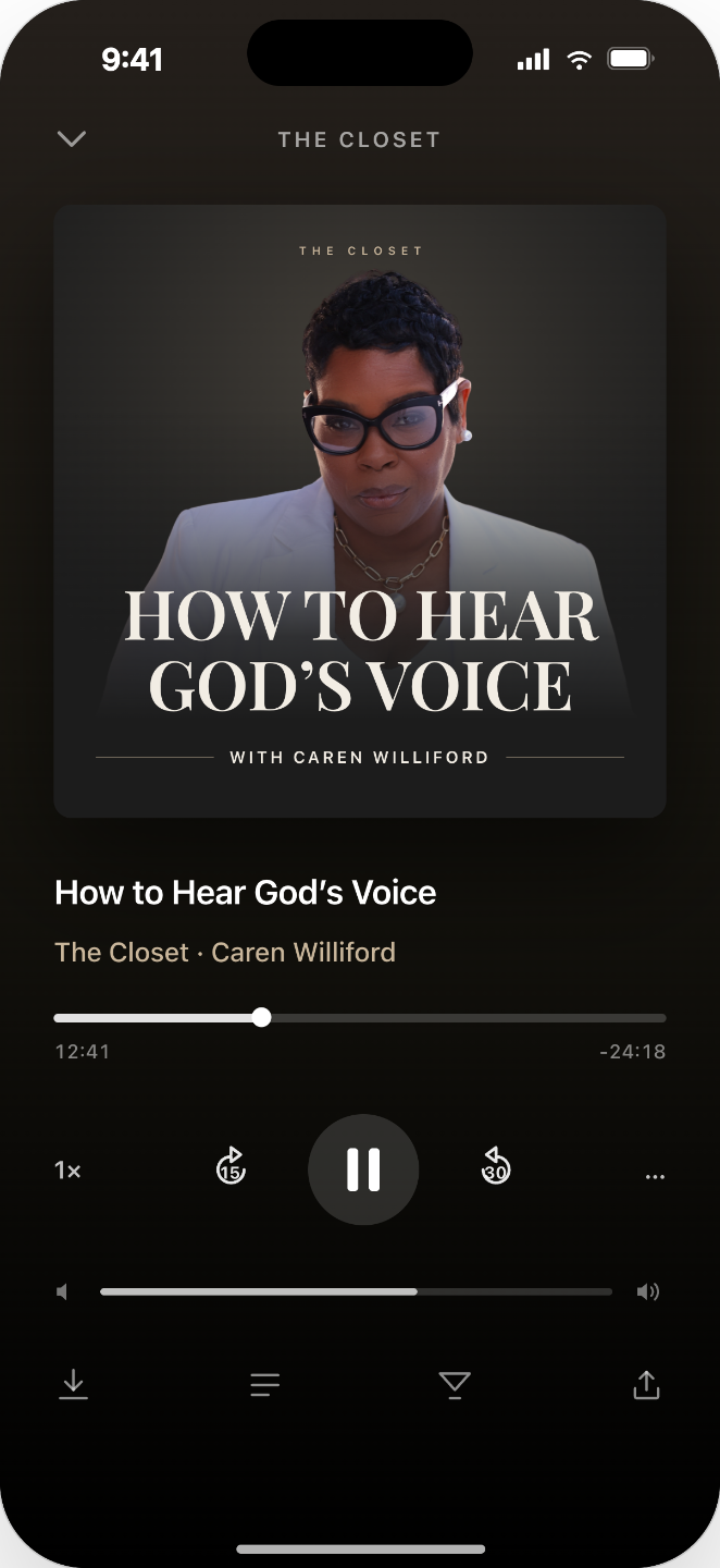 How to Hear God's Voice with Caren Williford, now playing