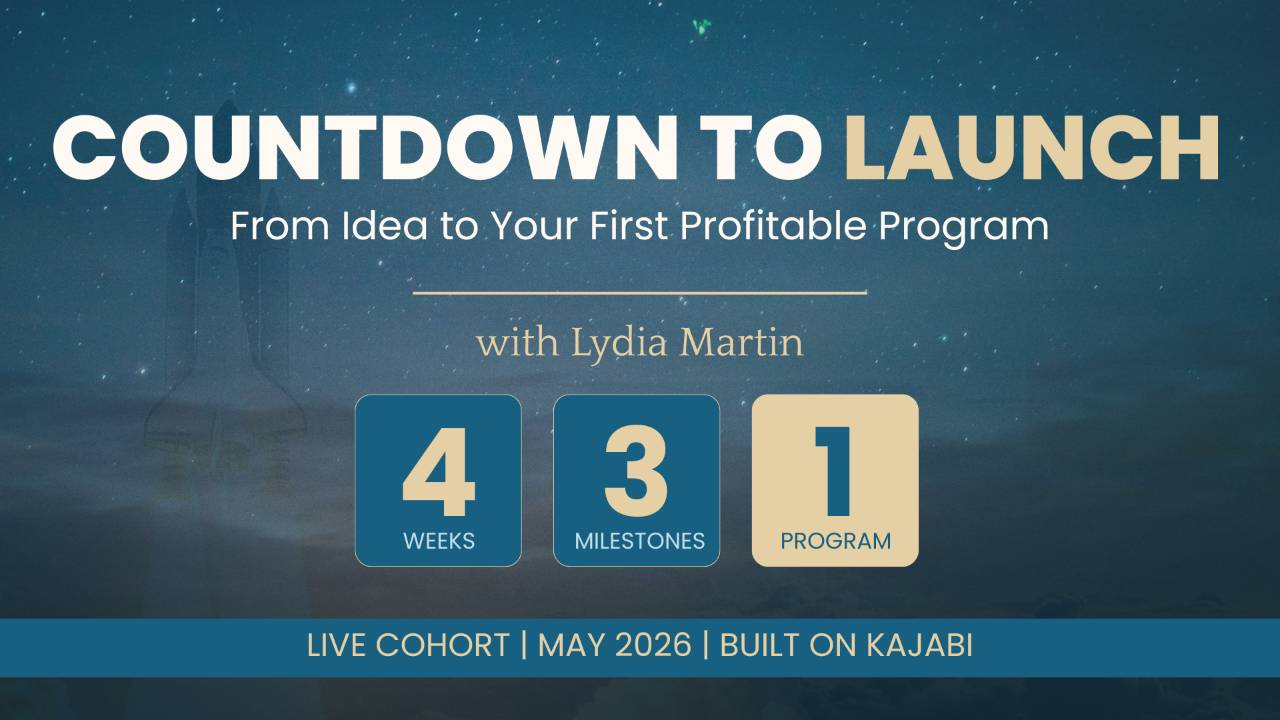 Countdown to Launch: From Idea to Your First Profitable Program