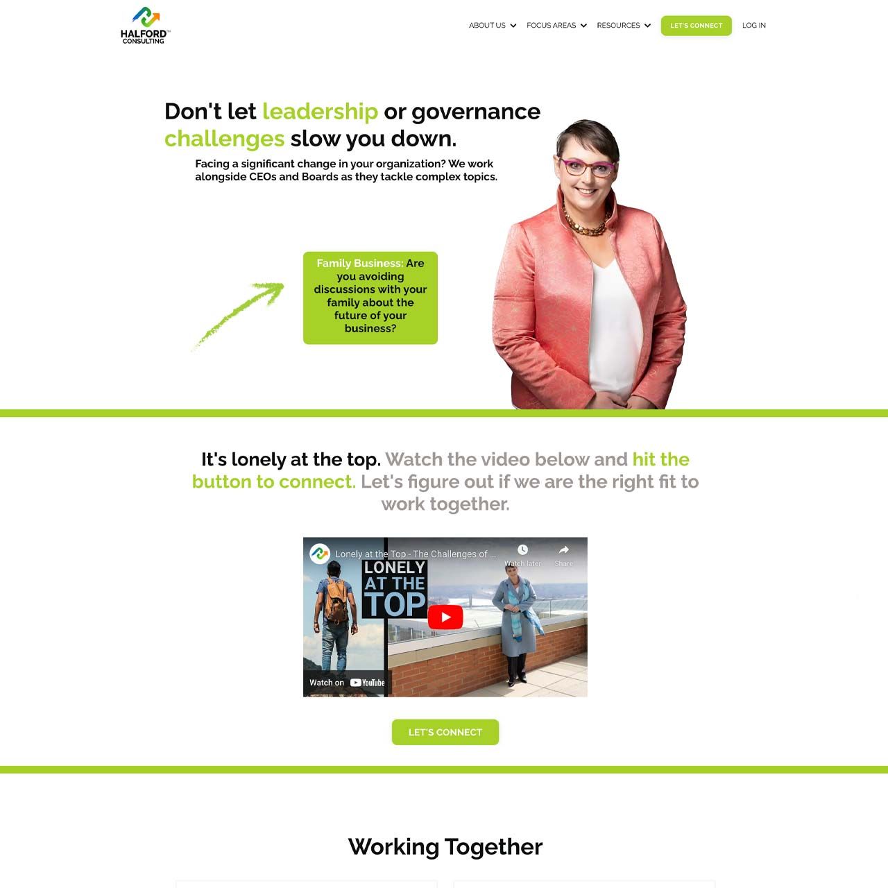 Website design screen capture