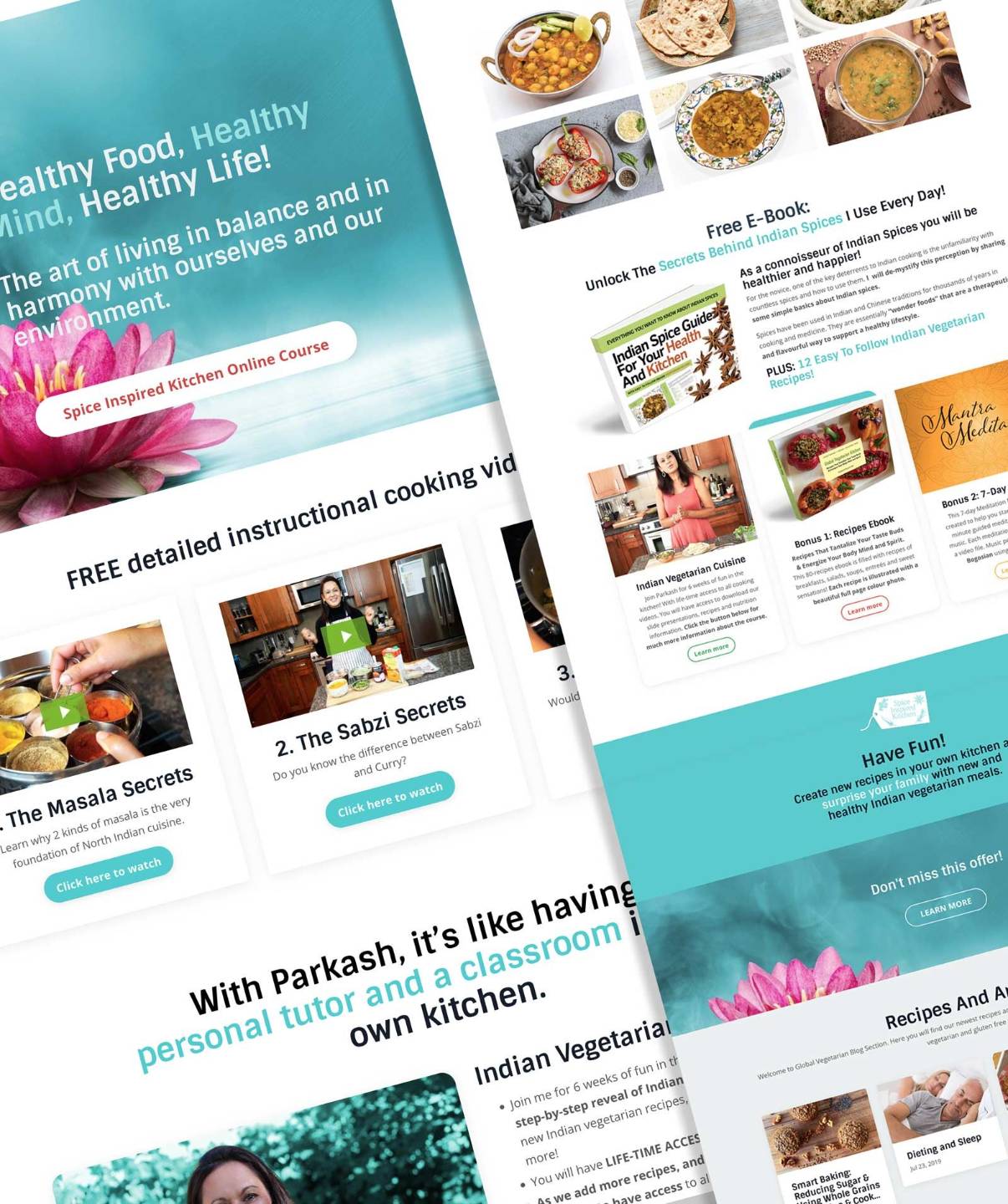 The Global Vegetarian website home page
