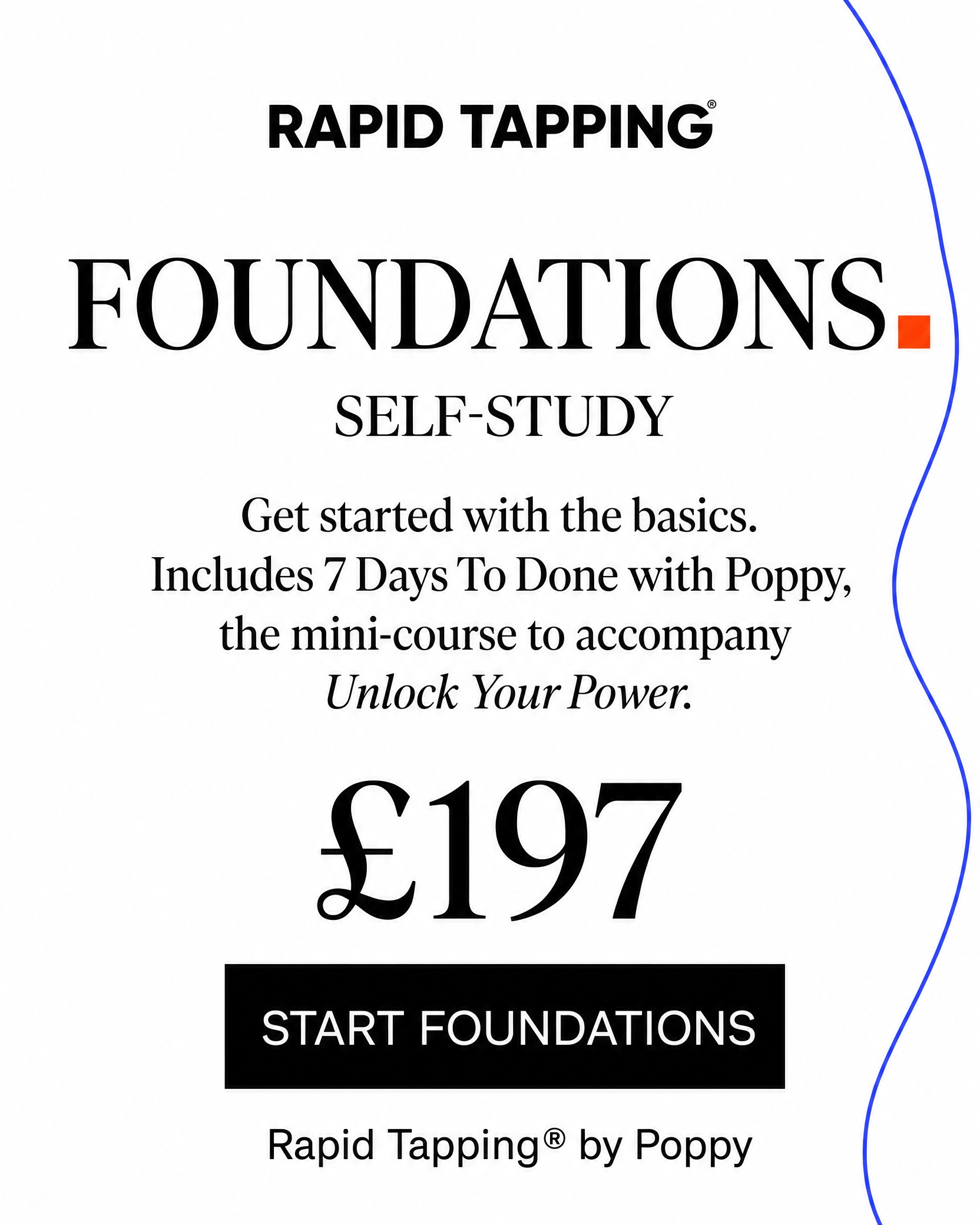 Rapid Tapping Foundations, £197