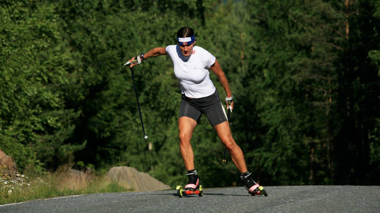 Rulleski på våren
