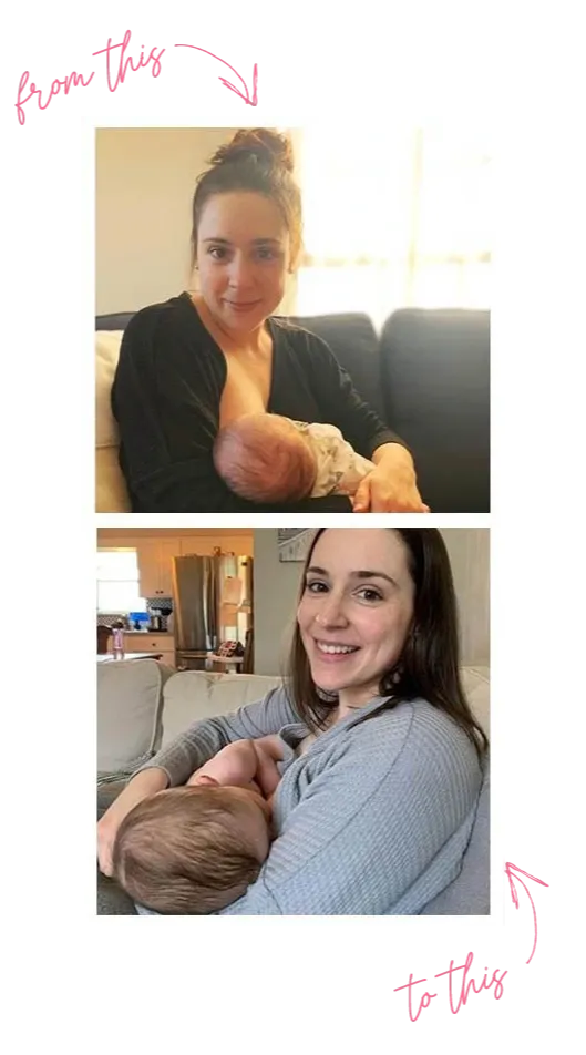 Testimonial image: "I'm forever grateful to the Thompson Method team for helping us make it 6 months!"