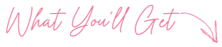 What you'll get words with arrow