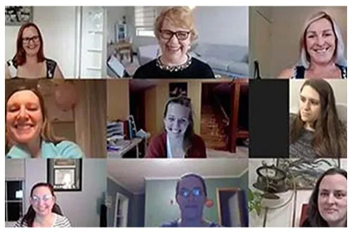 Dr Robyn Thompson zoom call