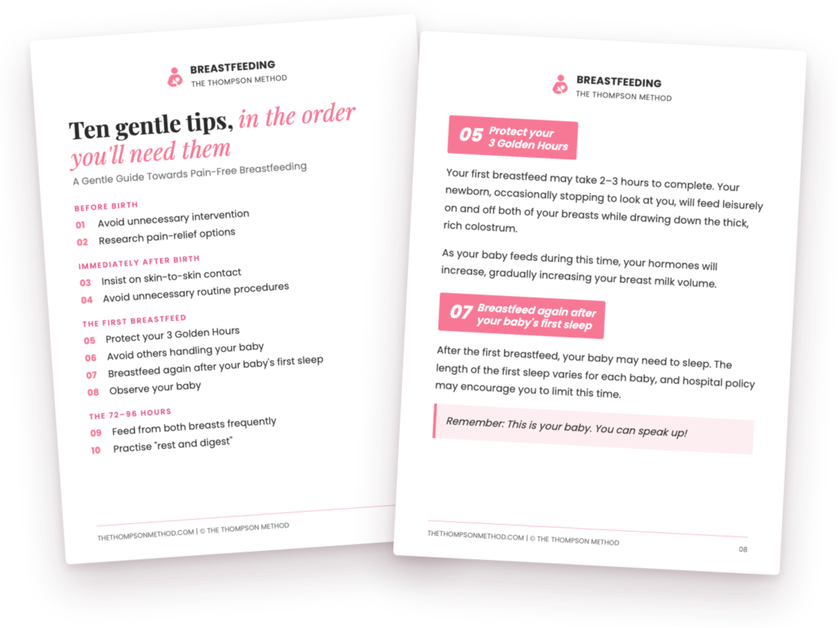 The Thompson Method Breastfeeding Guide for Pregnant Women