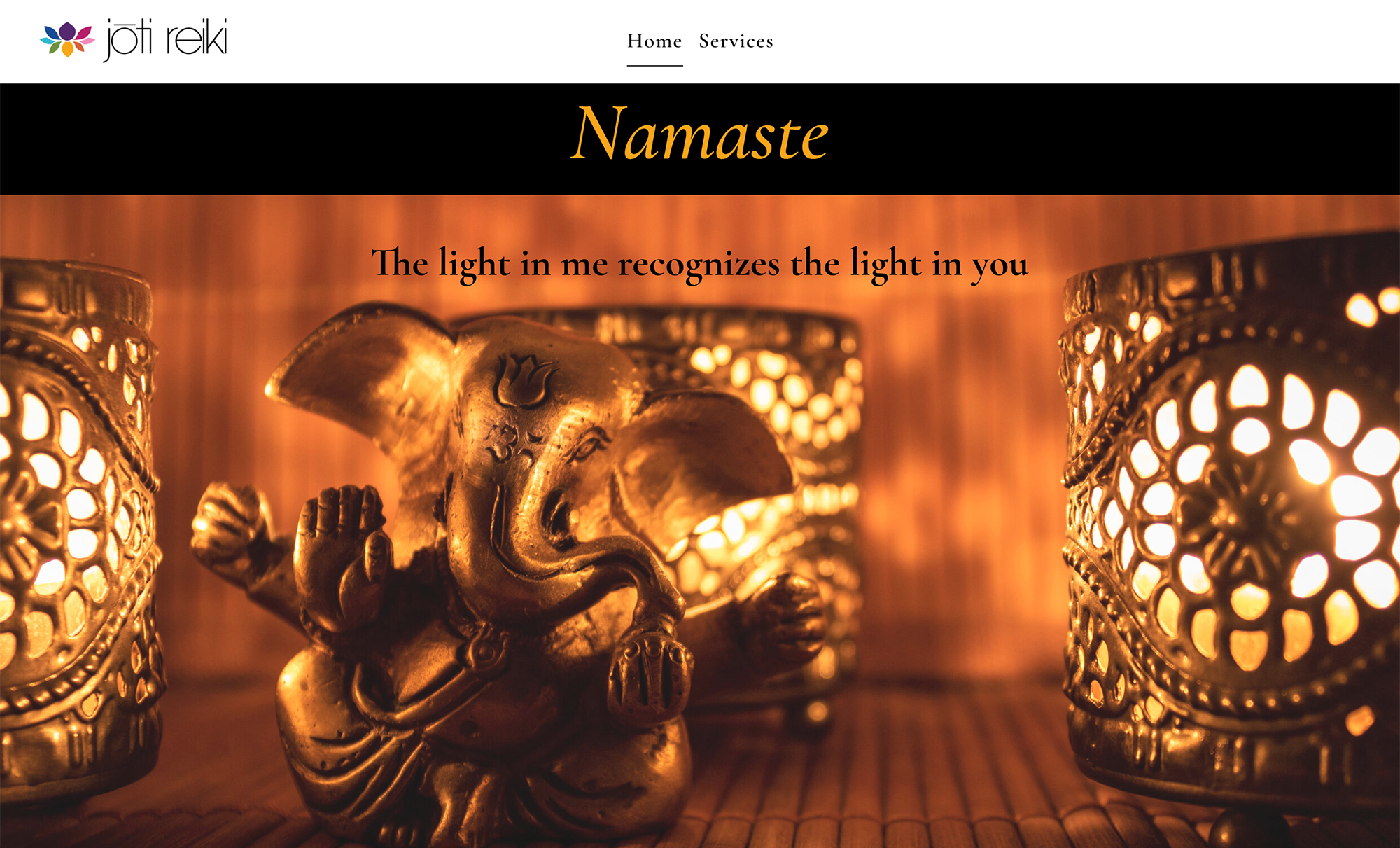 Web Design for Joti Reiki