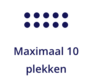 Maximaal 10 plekken