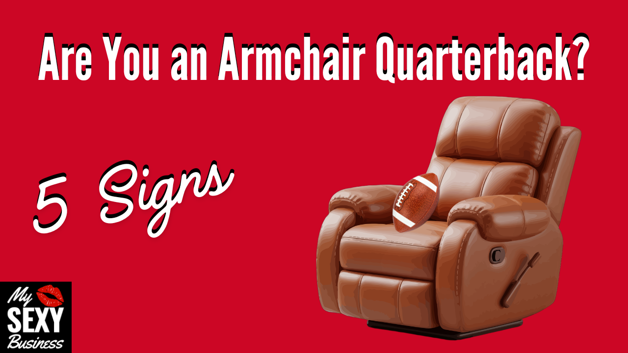 Are You An Armchair Quarterback In Business? 5 Signs - Image of a recliner with a football on it