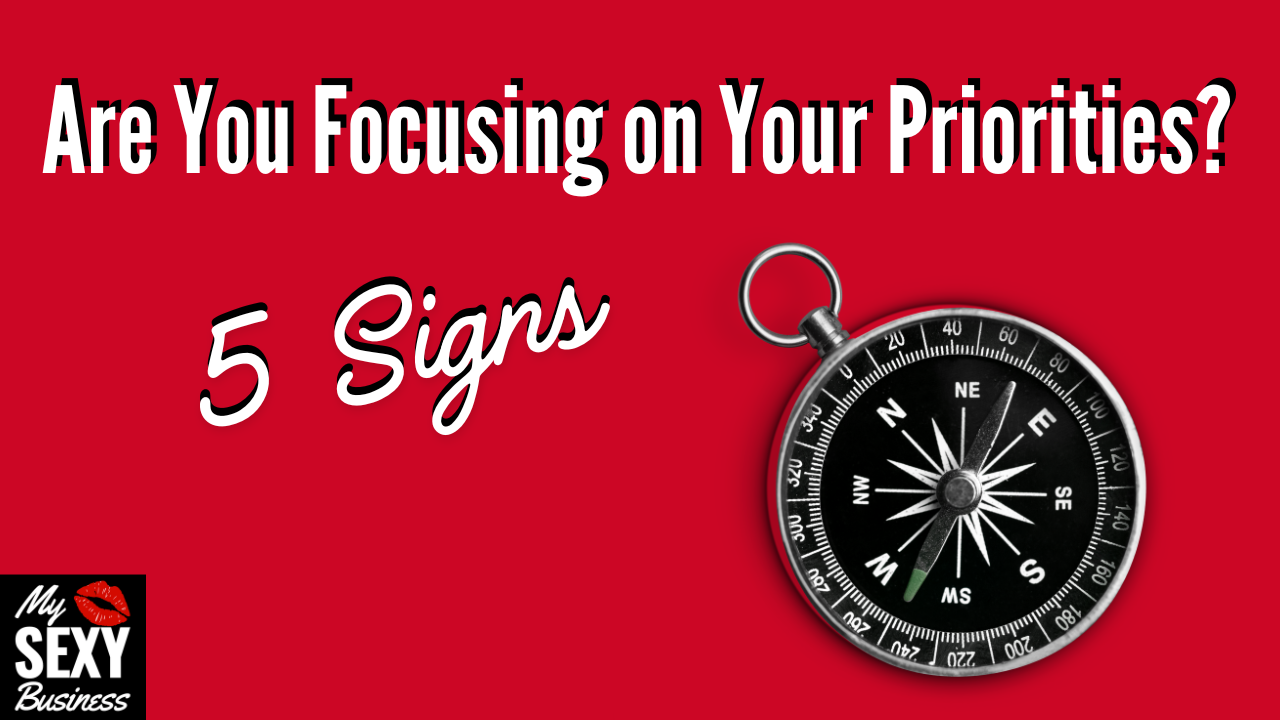 Are You Focusing On Your Priorities? 5 Signs - Image of a Compass