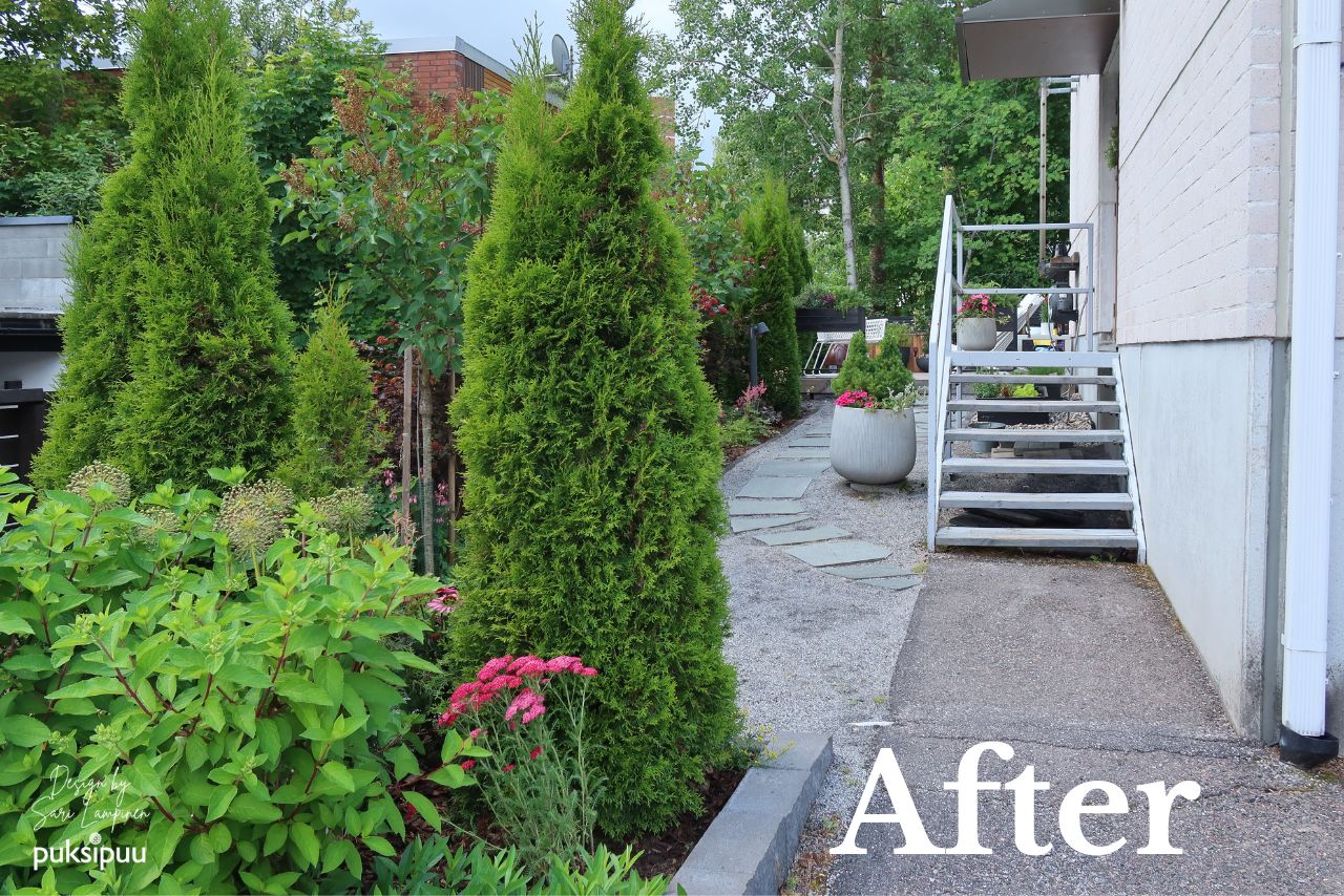 The Garden and Entrance AFTER Makeover