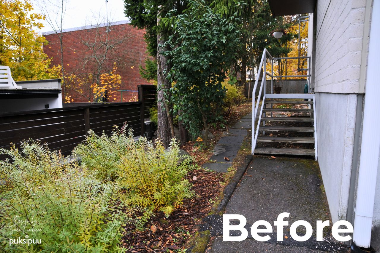 Side yard before makeover
