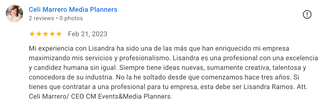 Testimonio para Lisandra Ramos