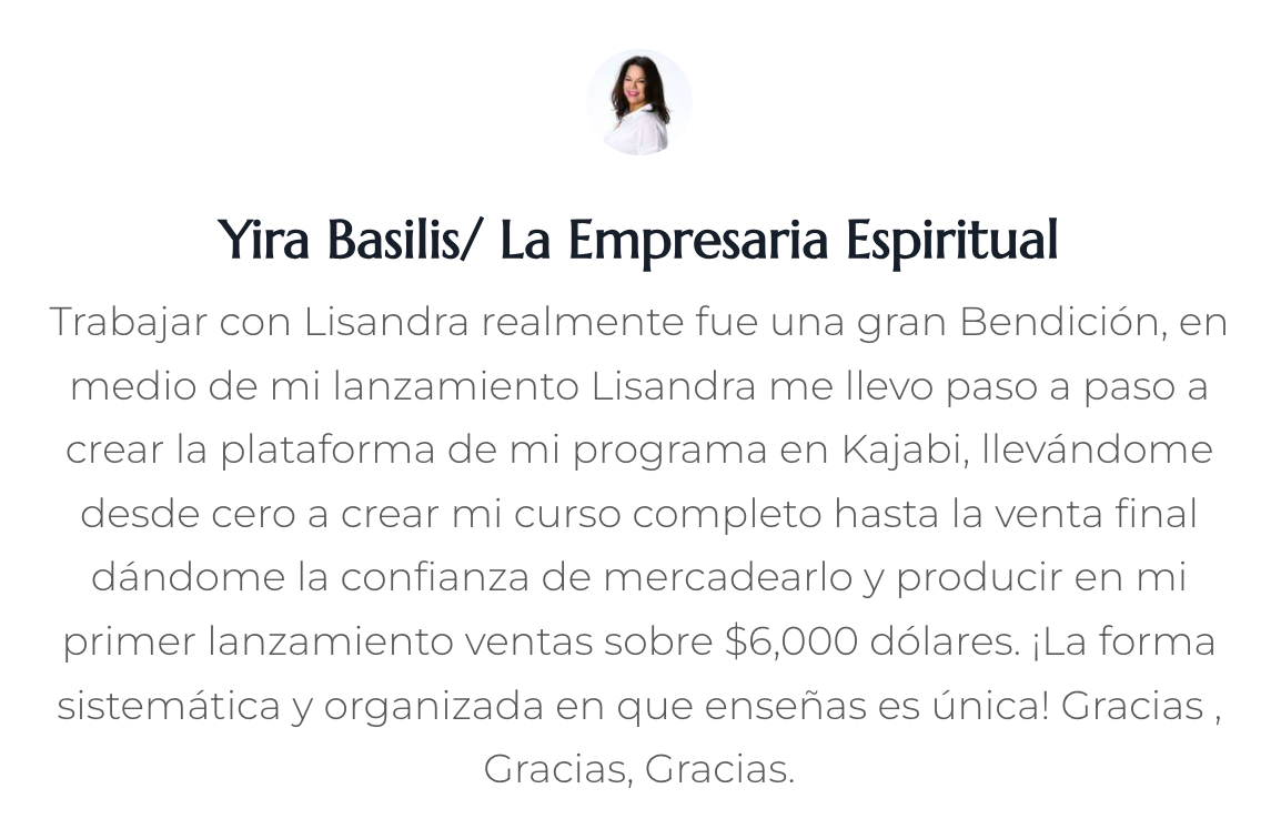 Testimonio para Lisandra Ramos