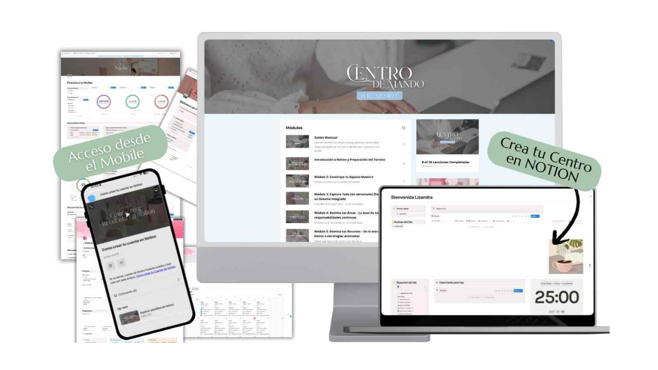 Centro de Mando - sistema de organización de vida y negocio