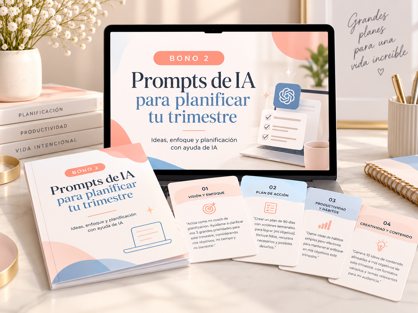 Prompts de IA para planificar tu trimestre