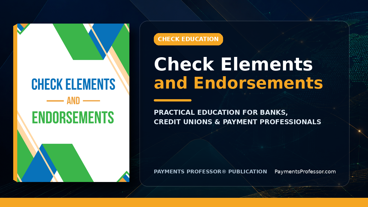 Check Elements and Endorsements Workbook
