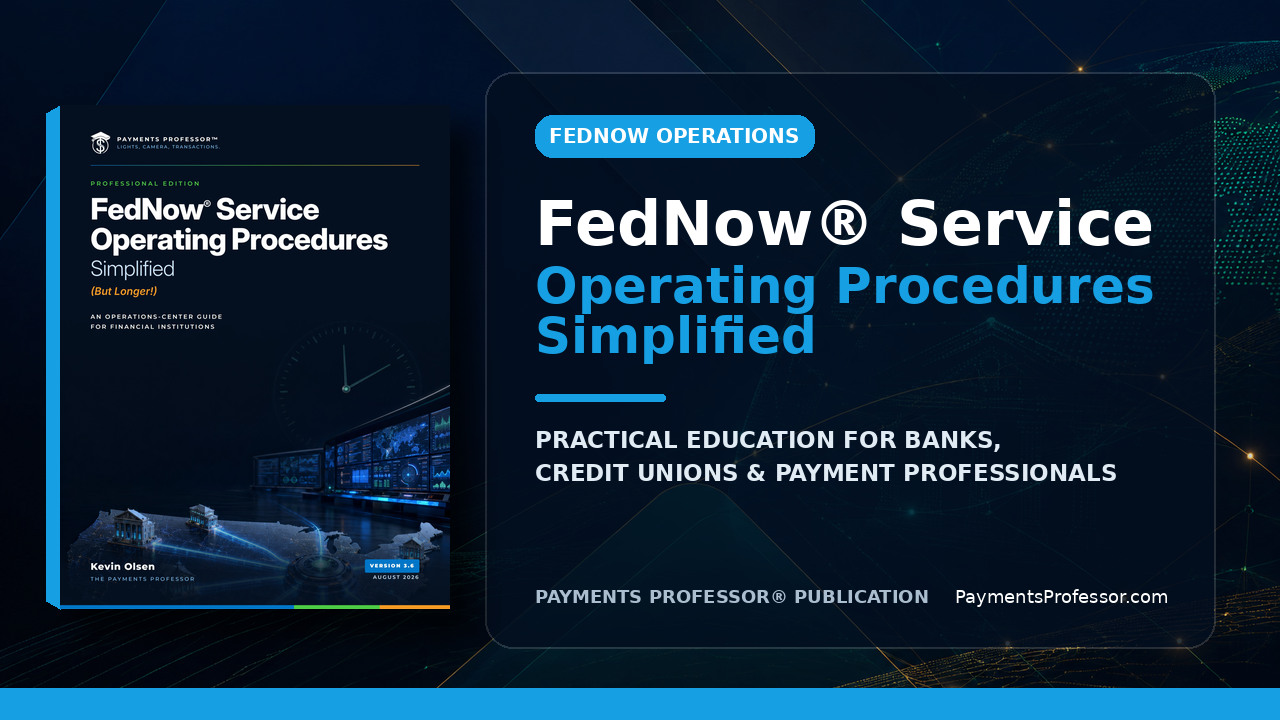 FedNow Service Operating Procedures Simplified But Longer