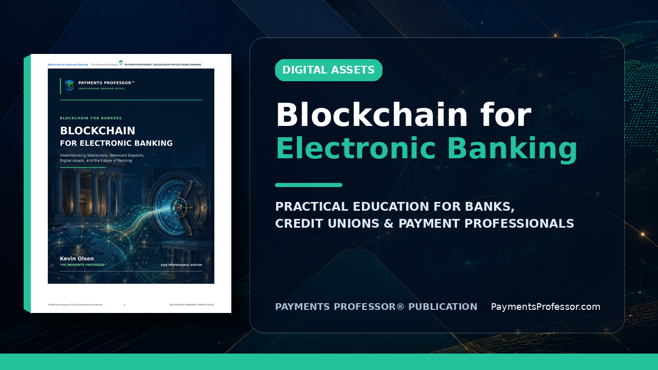 Blockchain for Electronic Banking, 2026 Edition, by The Payments Professor