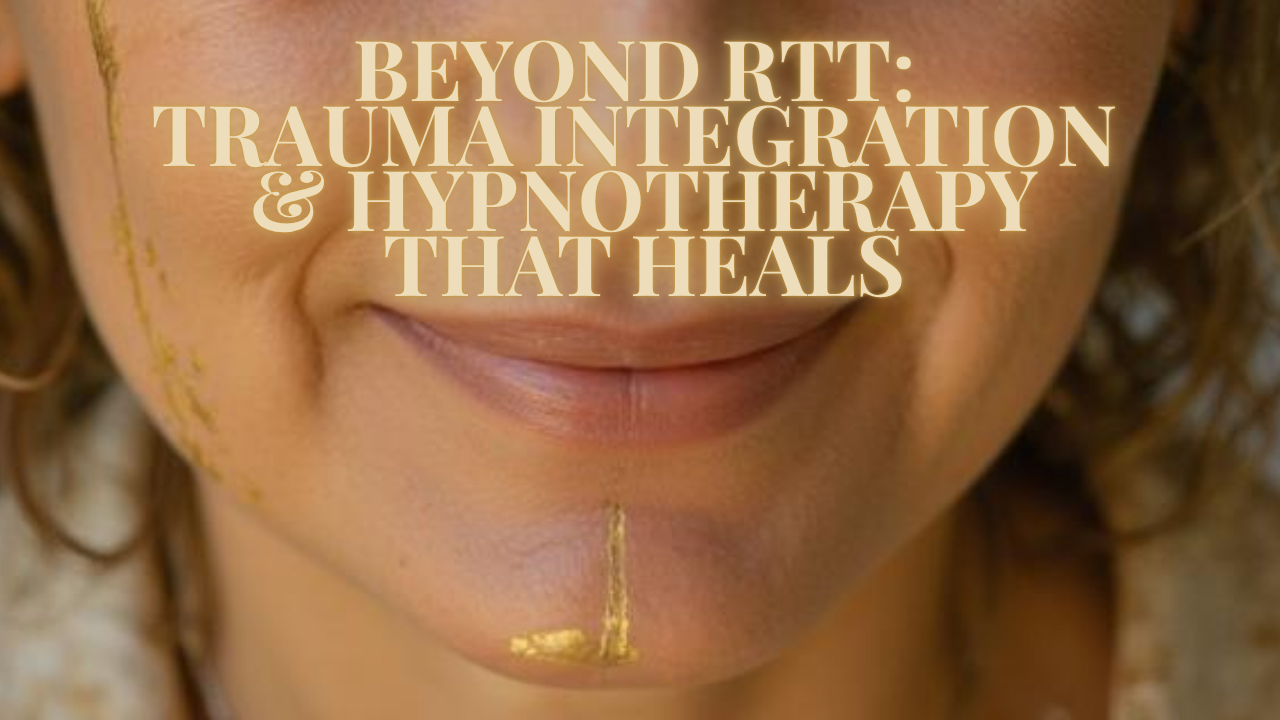 Kintsugi woman repaired with gold — a metaphor for trauma integration and wholeness