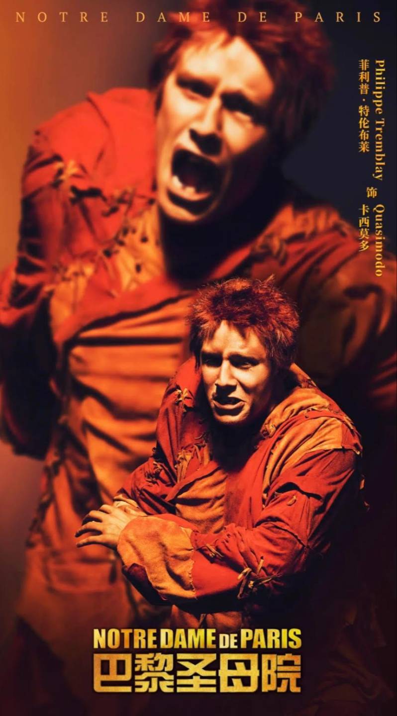 Affiche de Notre-Dame de Paris avec Philippe Tremblay en Quasimodo