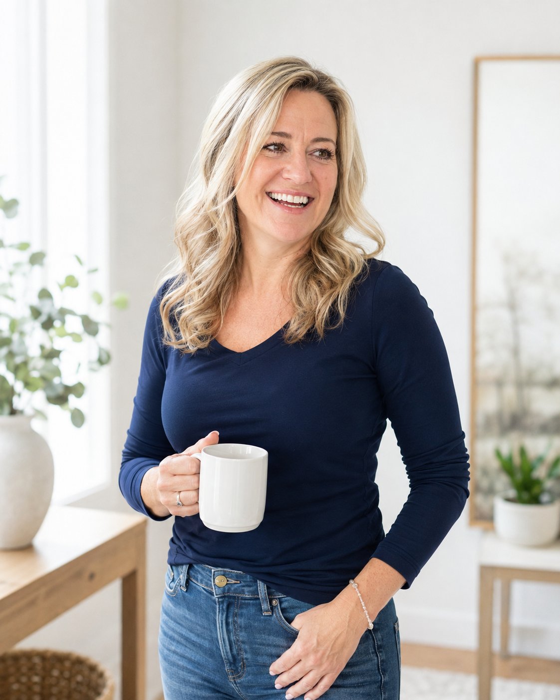 Kelly laughing