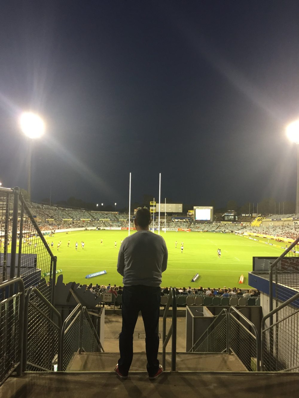 Dave Diggle watching a match from the stands