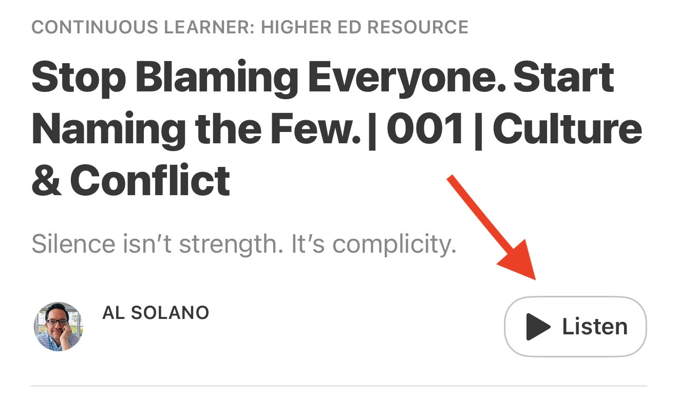 Stop Blaming Everyone. Start Naming the Few. Culture & Conflict.