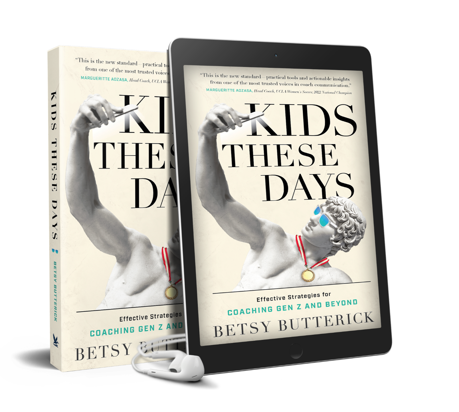 photo of "Kids These Days" book available 3 ways -paperback, digital, audio