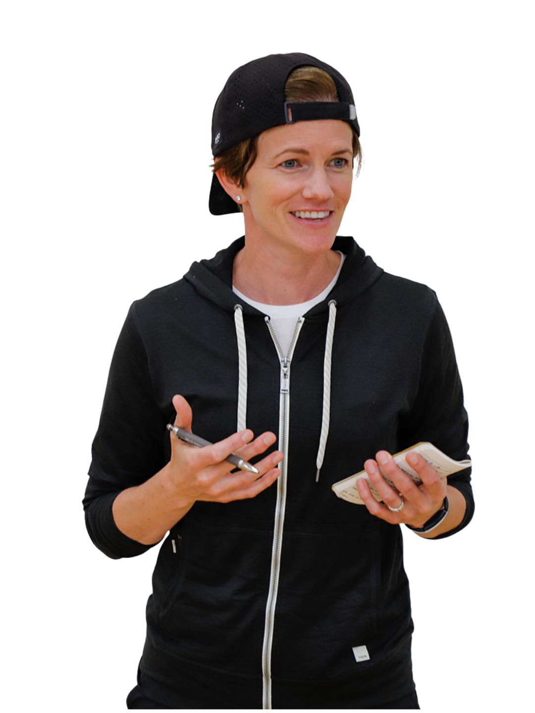 Photo of Betsy taking Notes