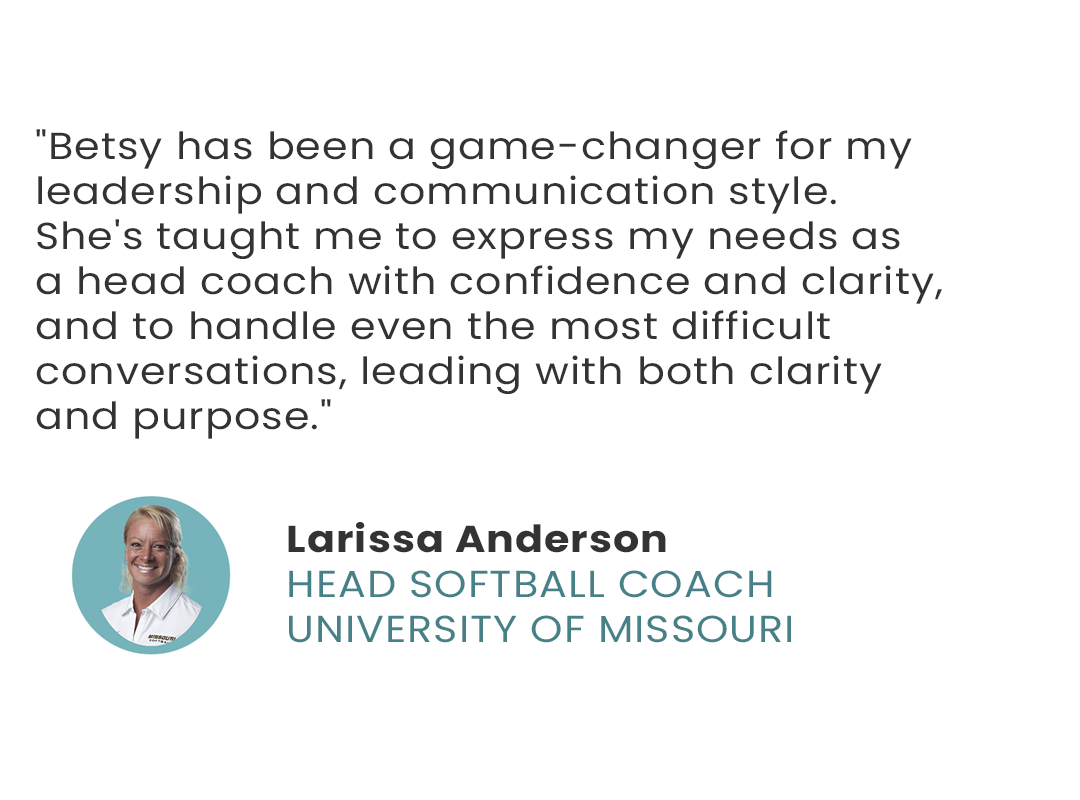 Headshot and quote from Larissa Anderson