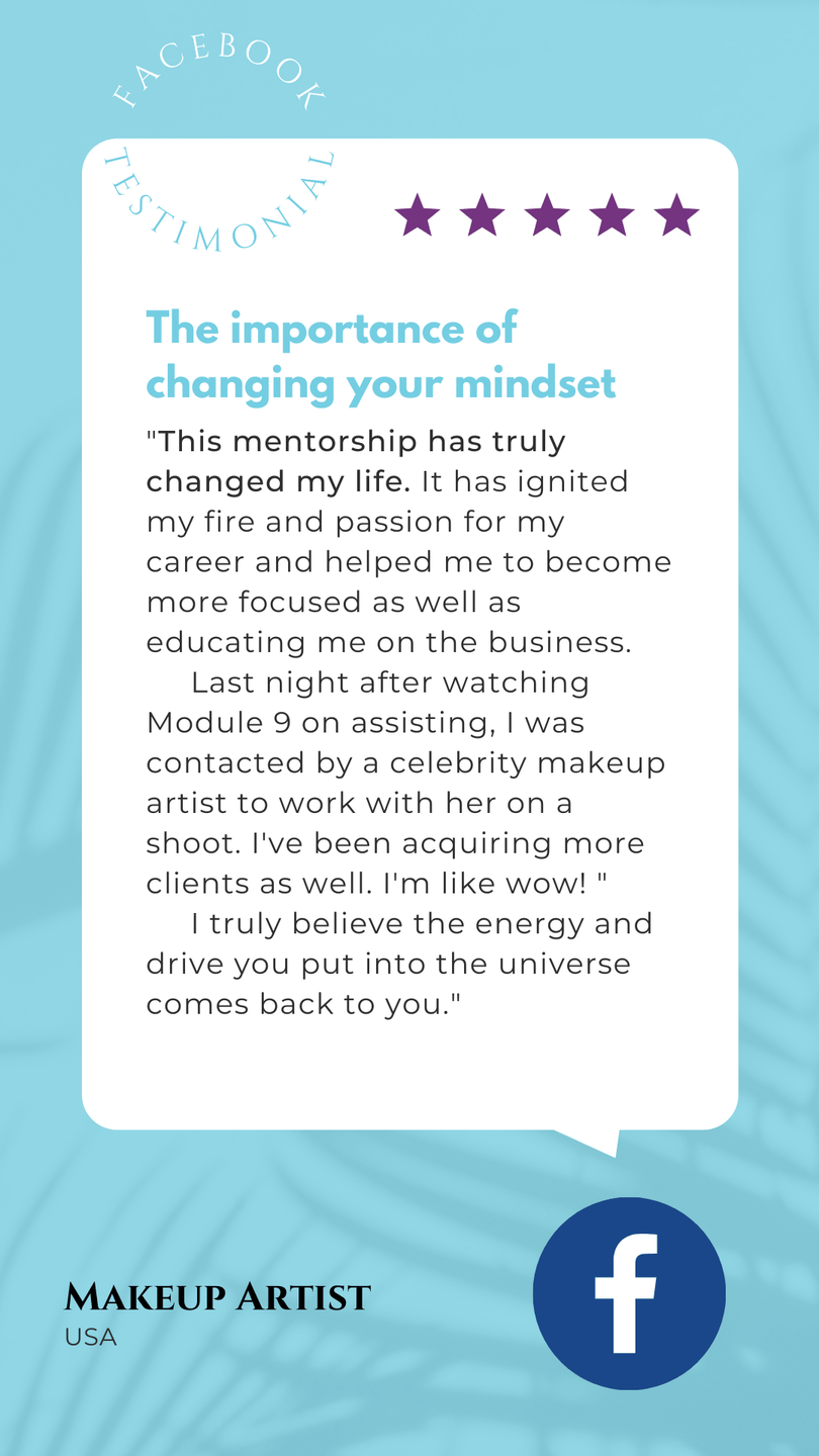 Student testimonial for the Win Now Mentorship Program