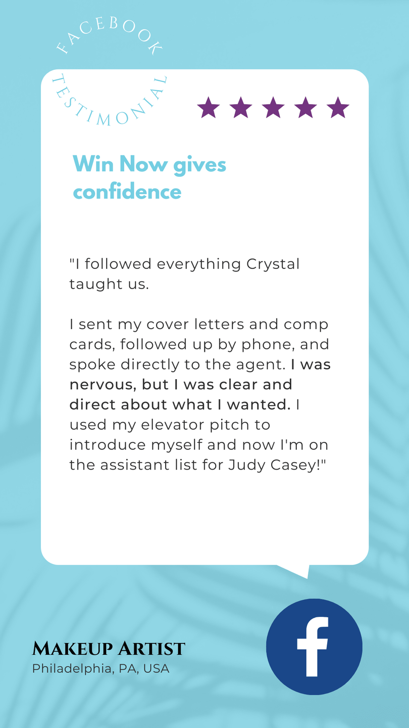 Philadelphia Makeup Artist Testimonial - Win Now Mentorship Program