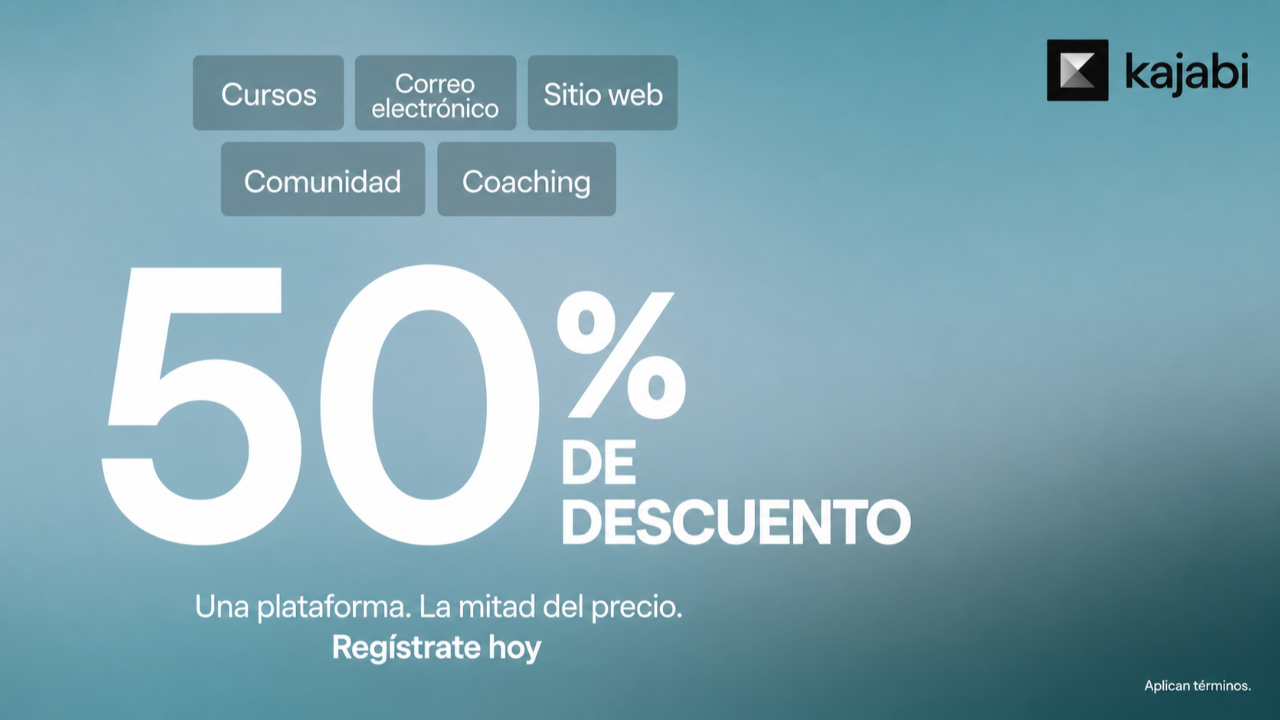 Explora Kajabi con 50% OFF