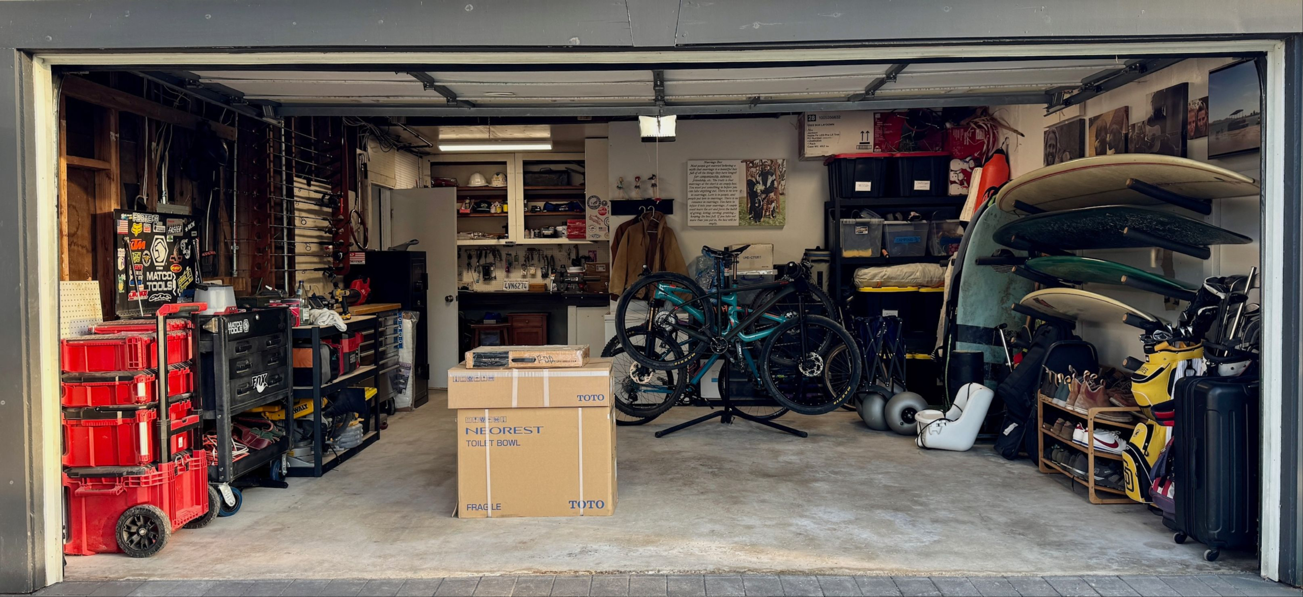 oceanside san diego garage transformation before and after