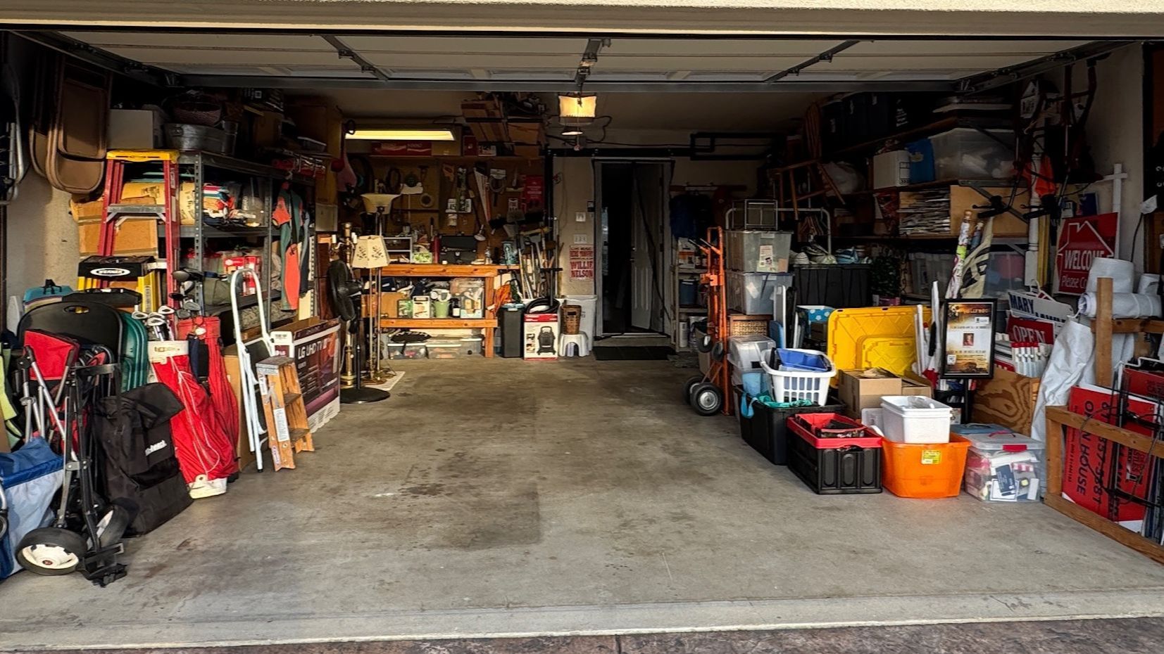 Garage organization for home preparation in San Diego County
