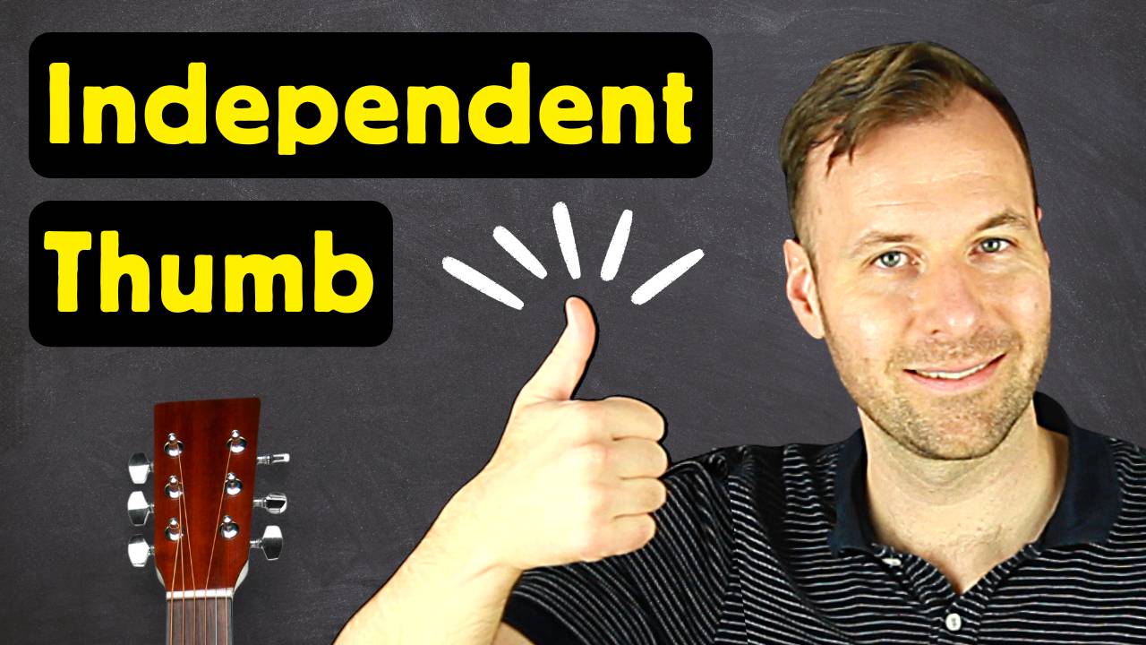 Thumb independence guitar exercises for better fingerpicking