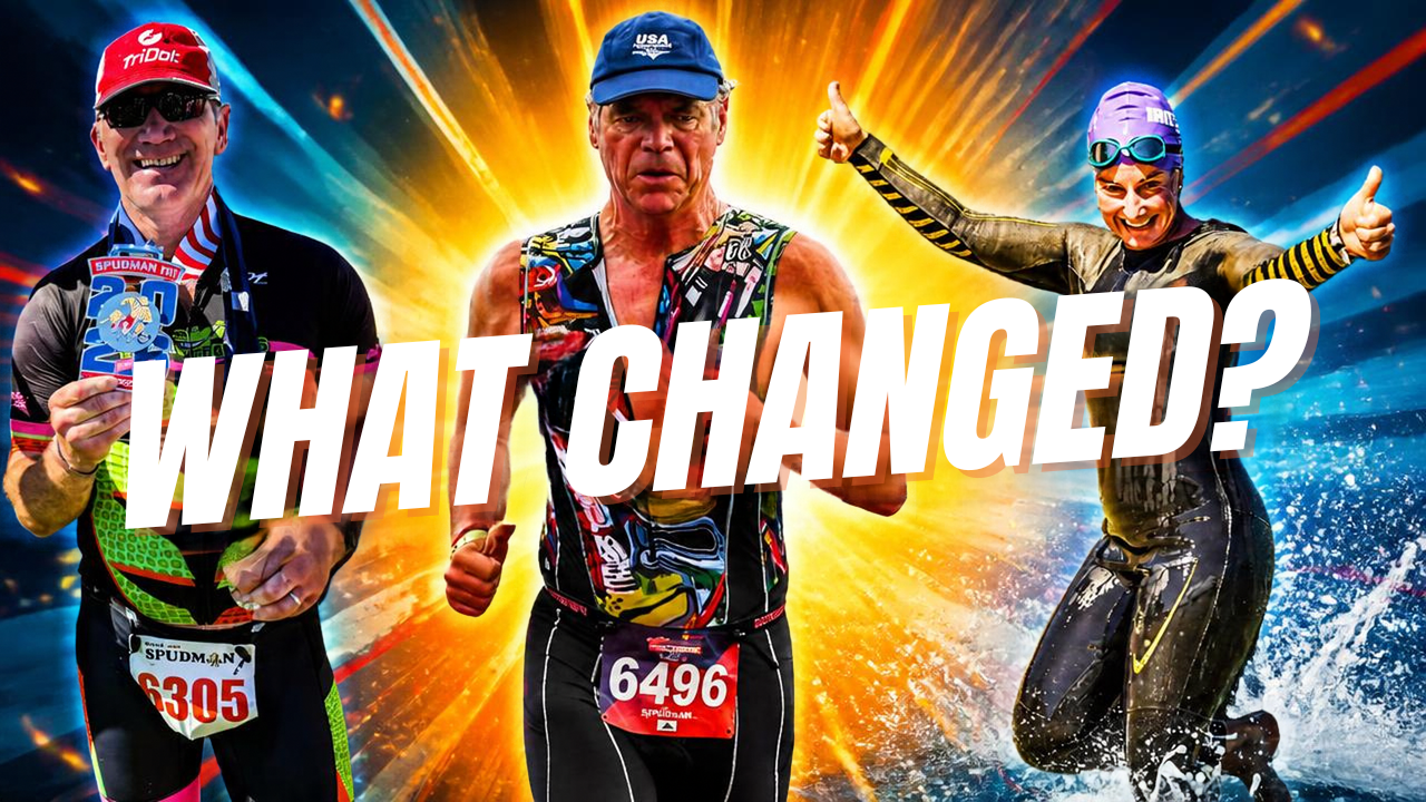 Three Triathlon Nutrition Academy athletes 9 months on, proof you can eat more and lose weight