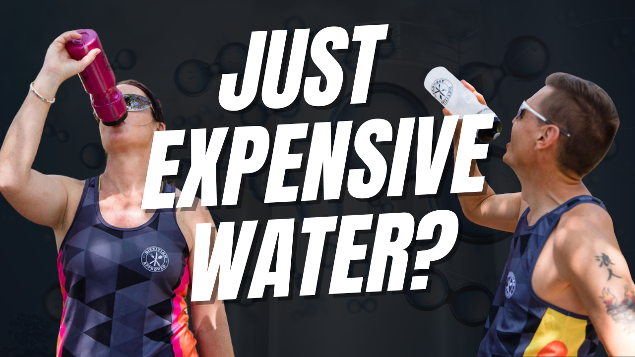 Hydrogen water for triathletes: an effervescent tablet dissolving in a drink bottle after training
