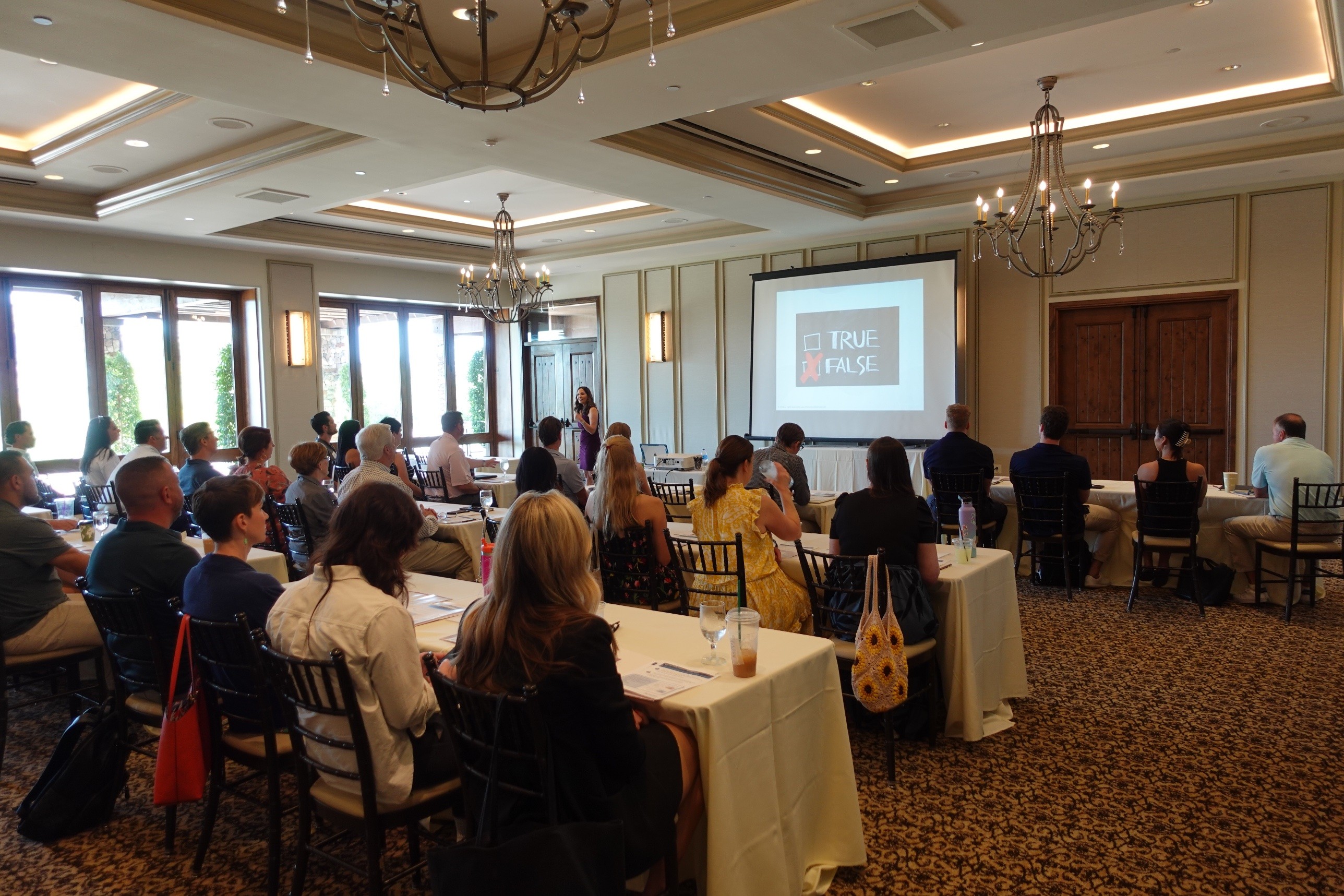 Vered Kogan with a leadership group