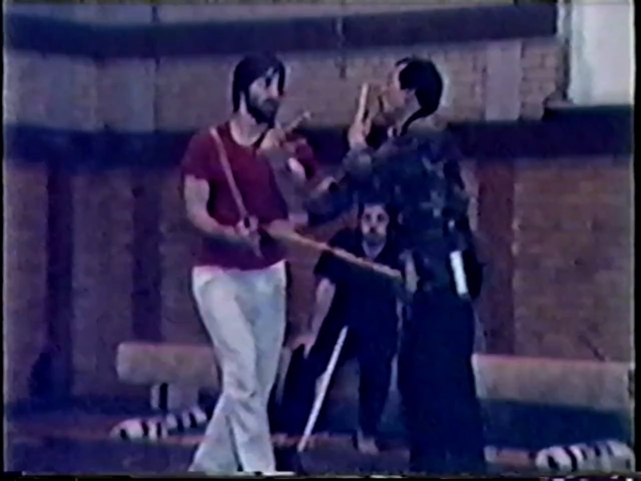 Grand Tuhon Leo Gaje Jr. teaching Espada y Daga, 1980s