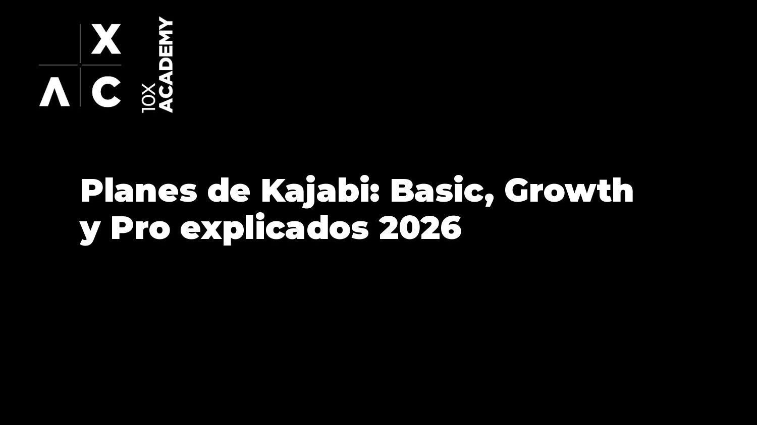 Planes de Kajabi: Basic, Growth y Pro explicados 2026