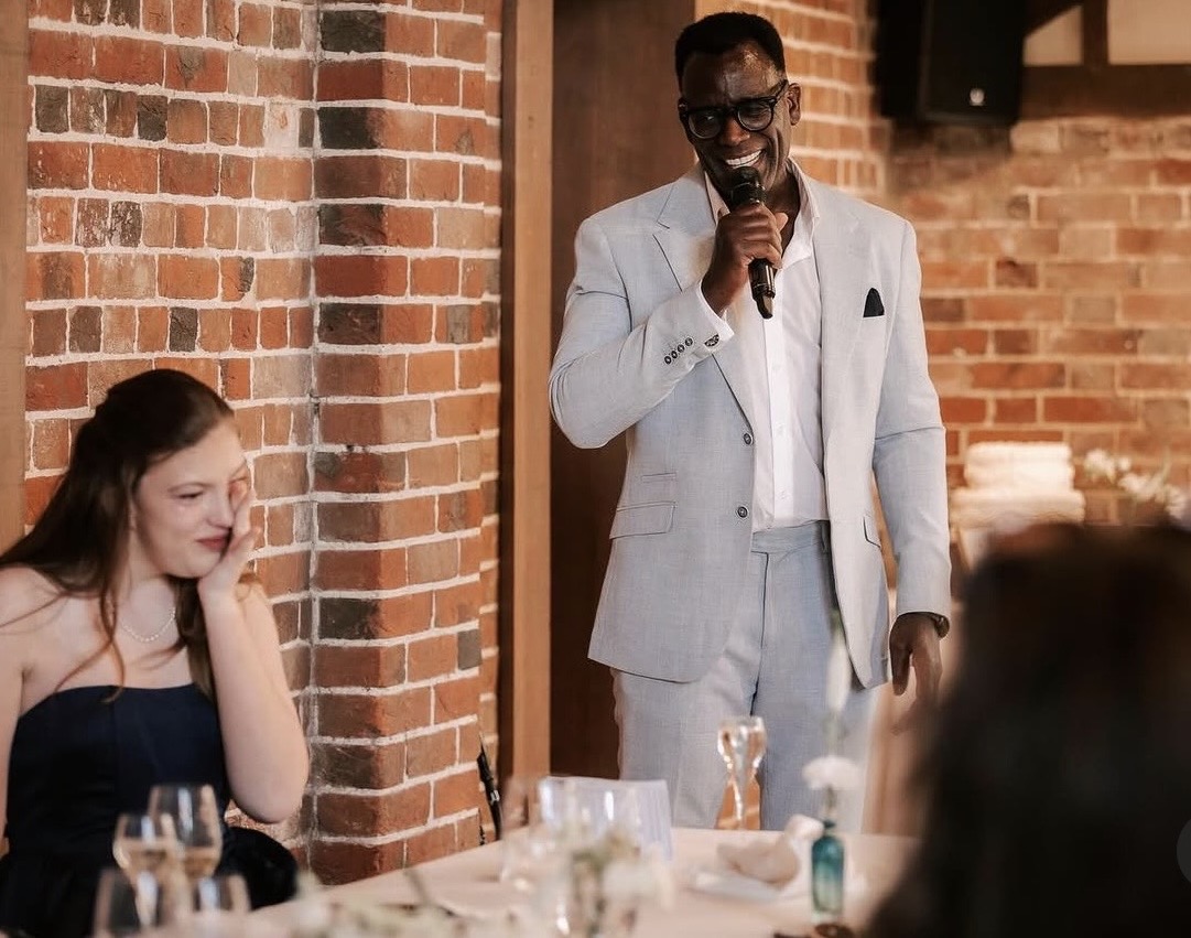 On the mic, Master of Ceremonies