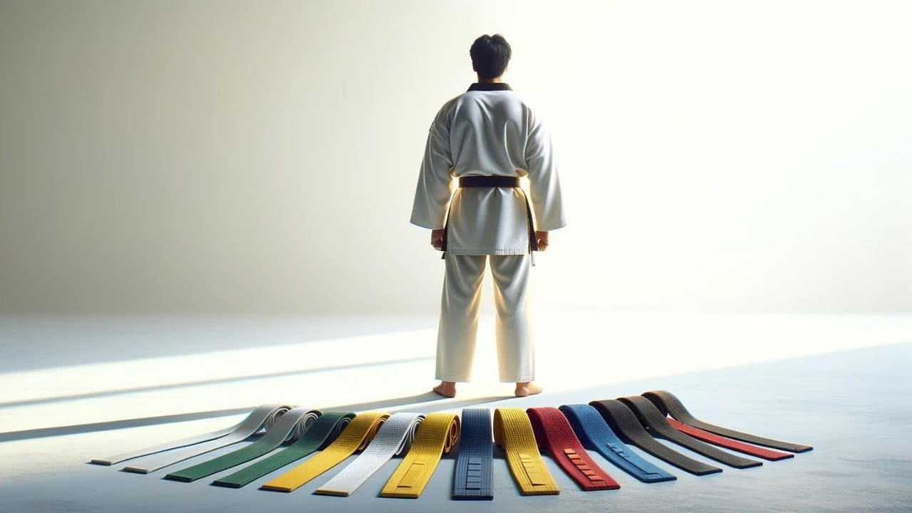VERSAL Martial Arts Karate Belt, 100% Cotton Professional Training Grading Ranking Belts For Judo Bjj Taekwondo Jiu Jitsu Coloured Belt White 240cm