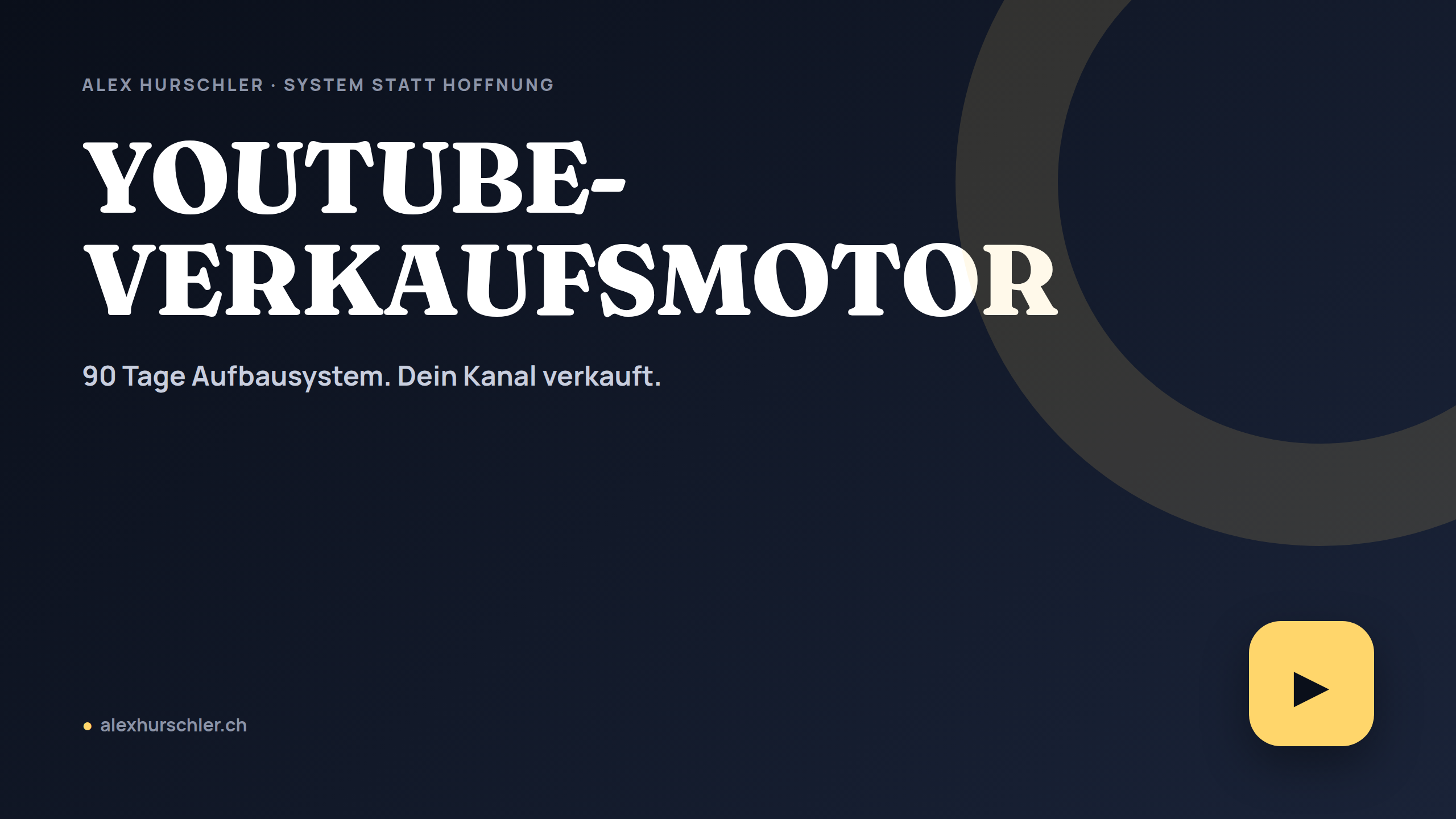 YouTube-Verkaufsmotor, zwölf Wochen
