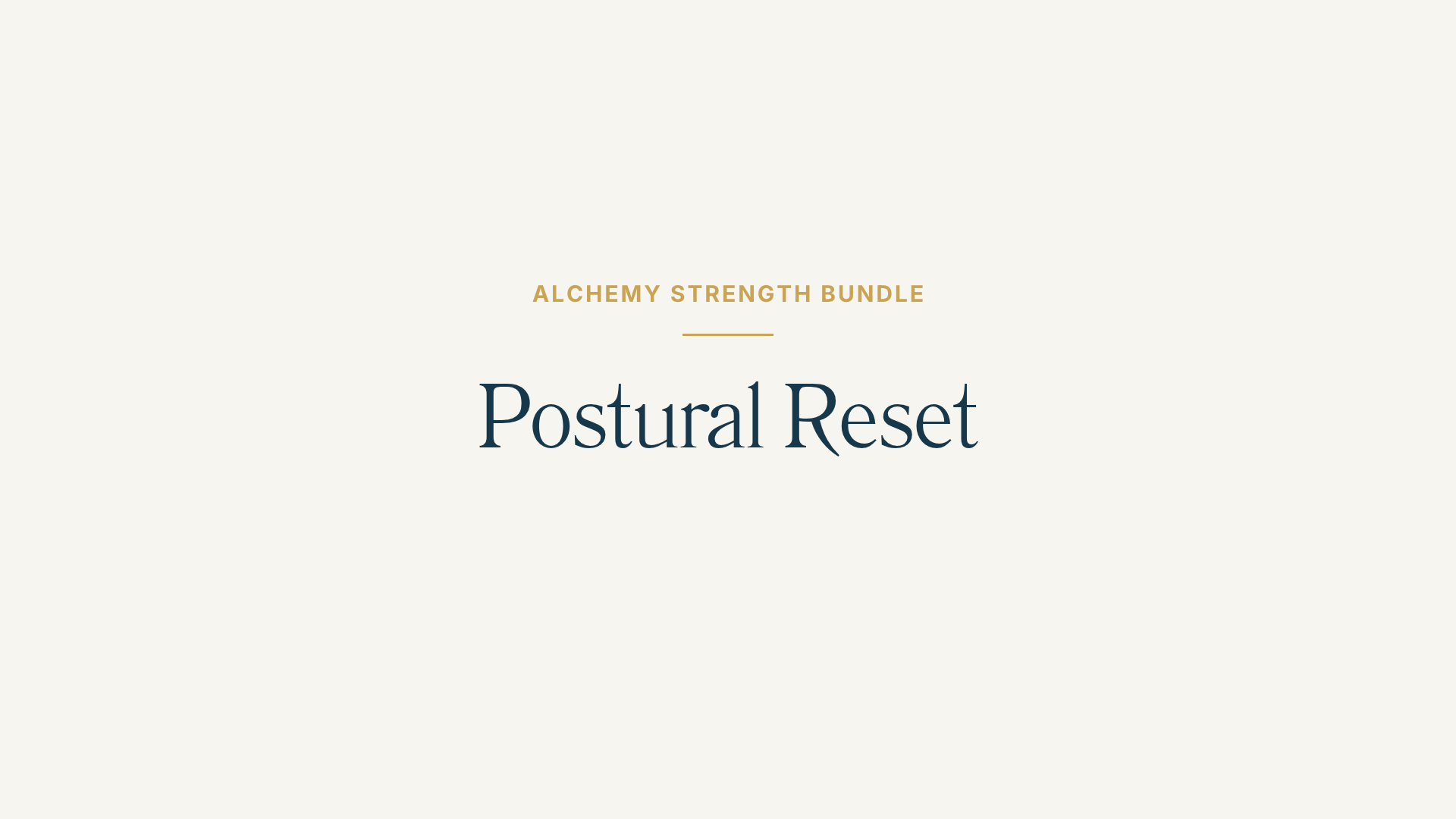 Postural Reset bundle