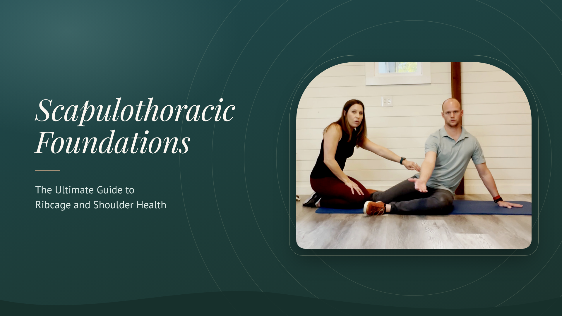Katie St. Clair demonstrating a Scapulothoracic Foundations technique