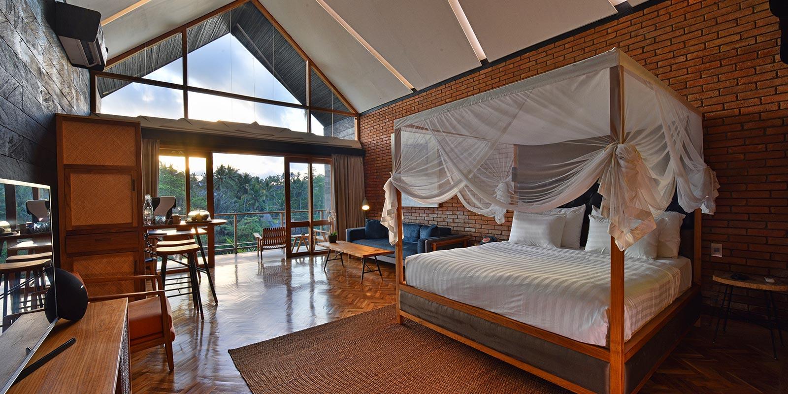 Deluxe Suite bedroom at Chapung Sebali