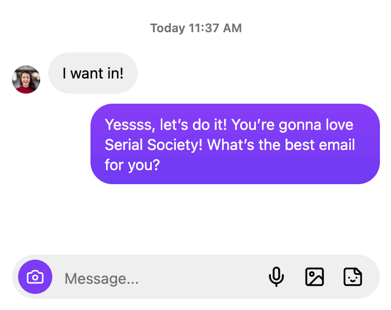 Real DM automation in action