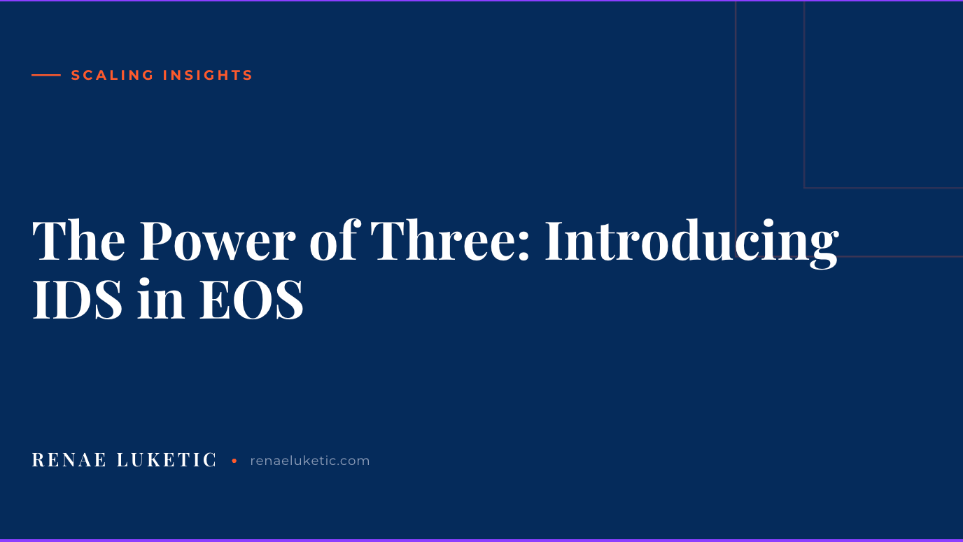 The Power of Three: Introducing IDS in EOS